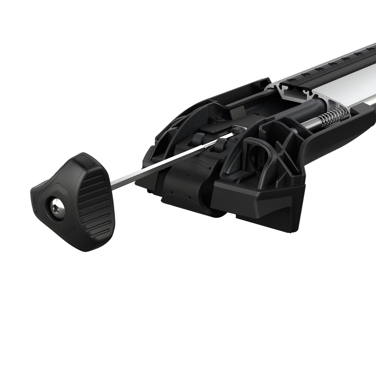 THULE - WingBar Edge (silver) Roof Bar Set to fit Skoda YETI (2009-17) w/ Open Roof Rails