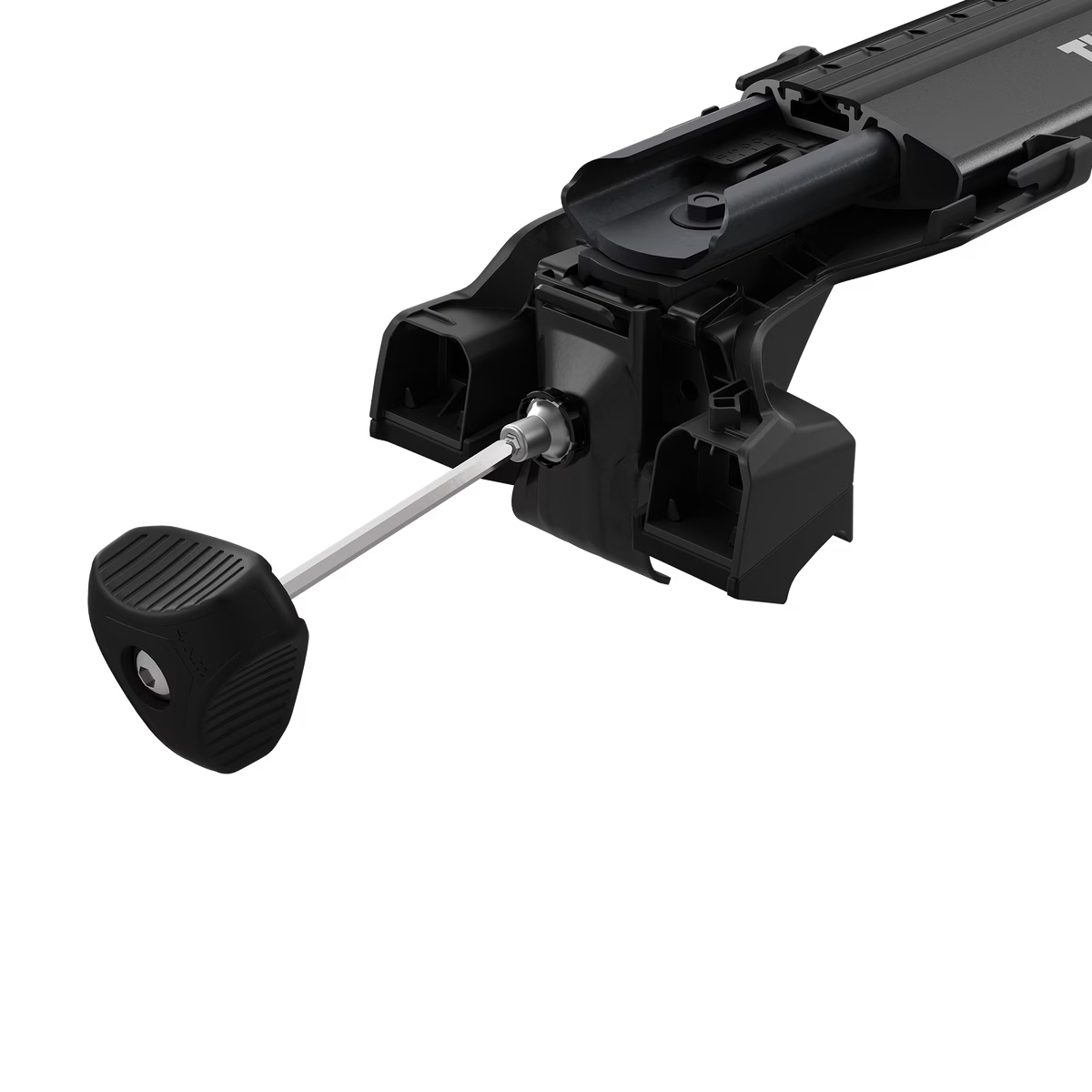 THULE - WingBar EVO Black Alu. Roof Bar Set to fit DS DS7 Crossback (2018-ON) Closed Rail