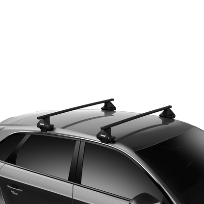 THULE - Steel SquareBar EVO Roof Bar Set to fit VW Polo Mk.5 5 Door (2009-17)