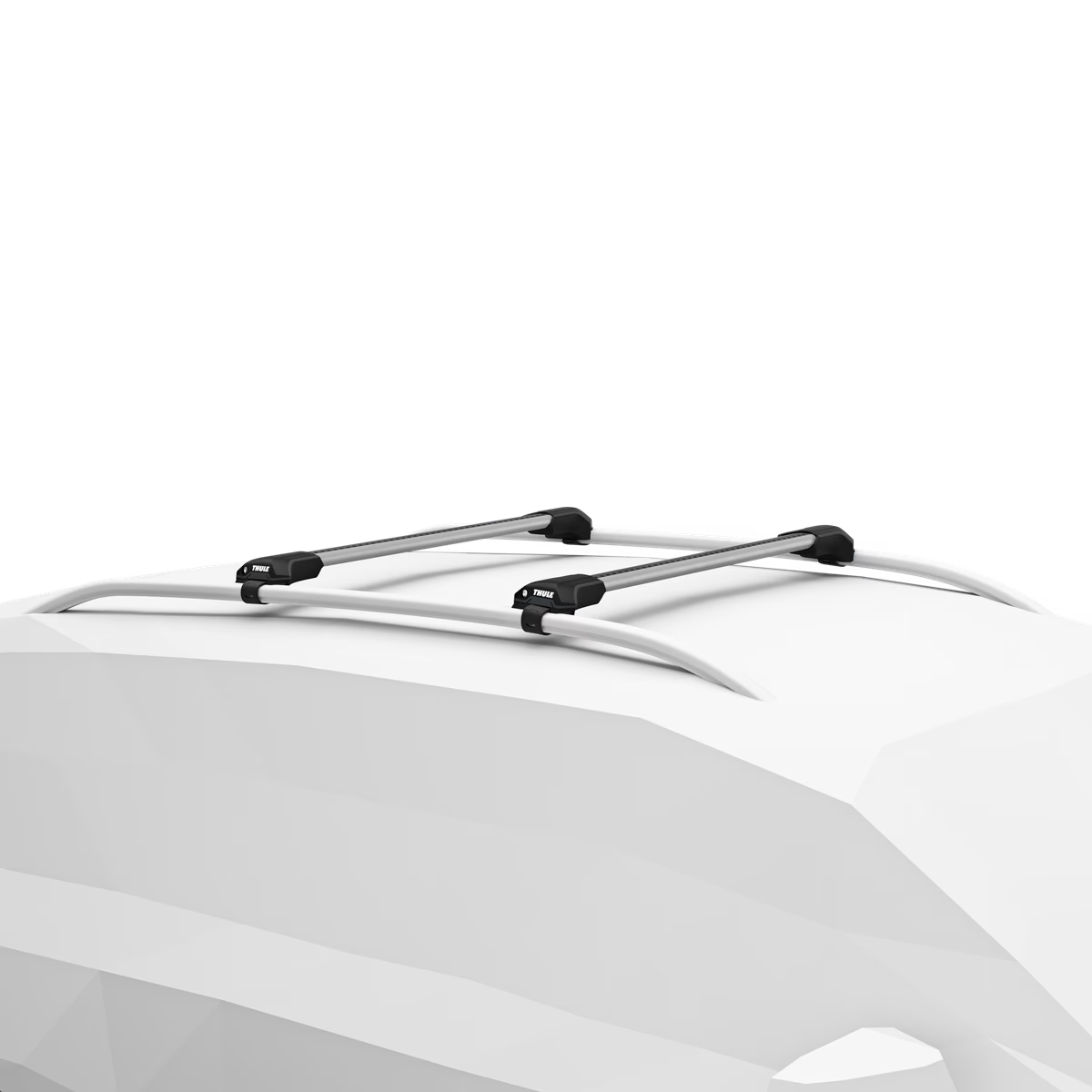 THULE - WingBar Edge (silver) Roof Bar Set to fit Skoda YETI (2009-17) w/ Open Roof Rails