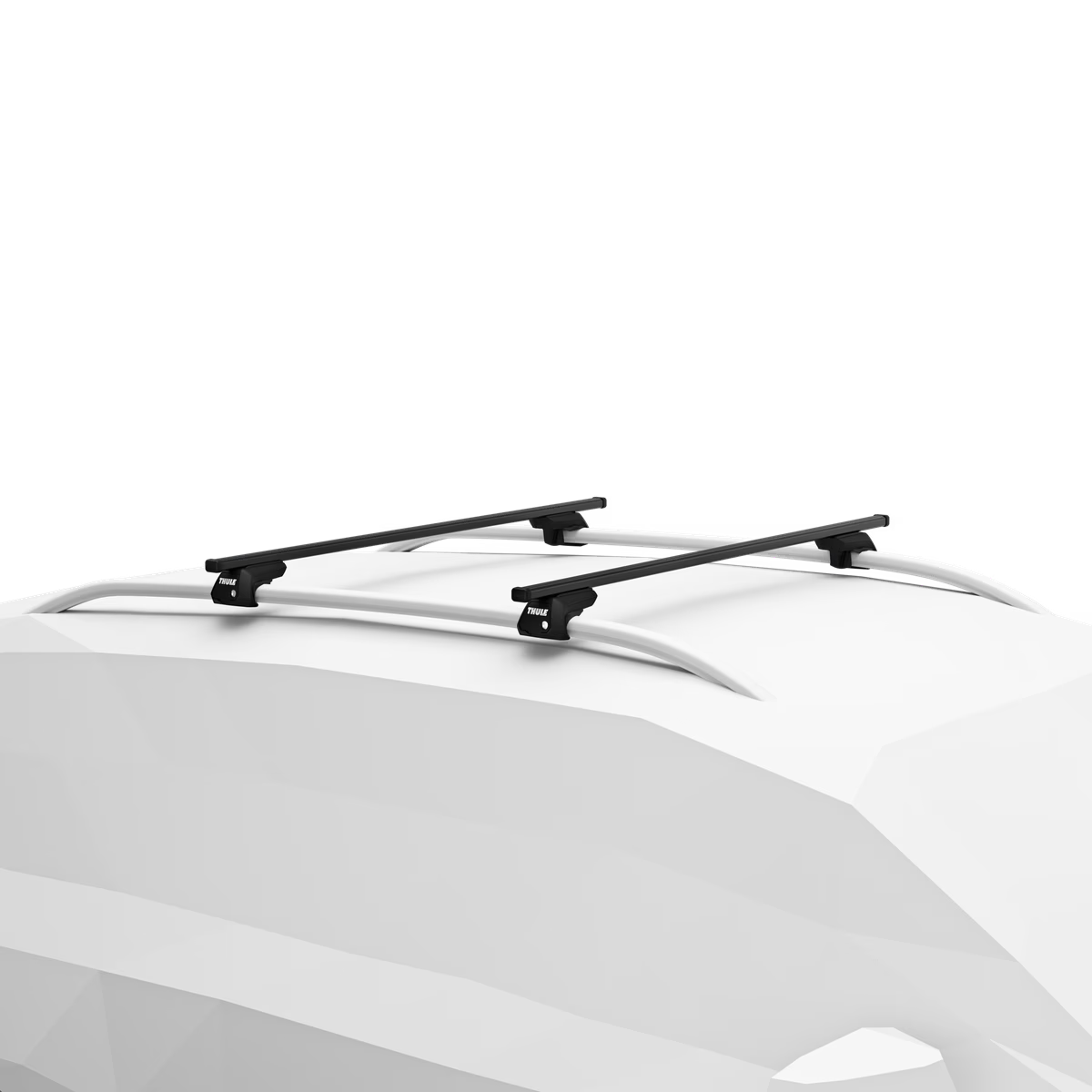 THULE - Steel SquareBar EVO Roof Bar Set to fit Skoda YETI (2009-17) w/ Open Roof Rails