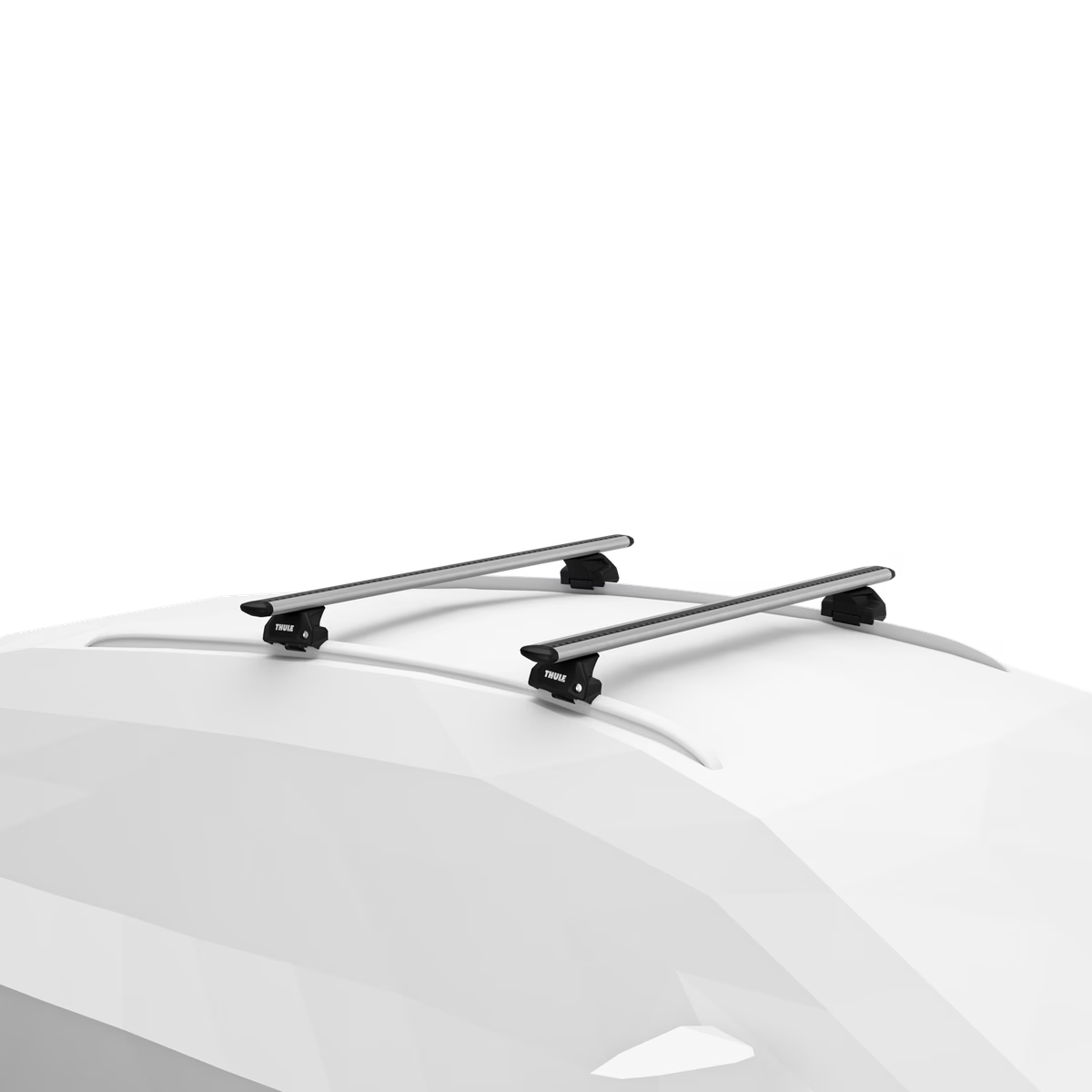 THULE - WingBar Evo (Silver) Roof Bars Set to fit Mazda CX-30 5-dr SUV (2020-ON) -Closed Roof Rails-