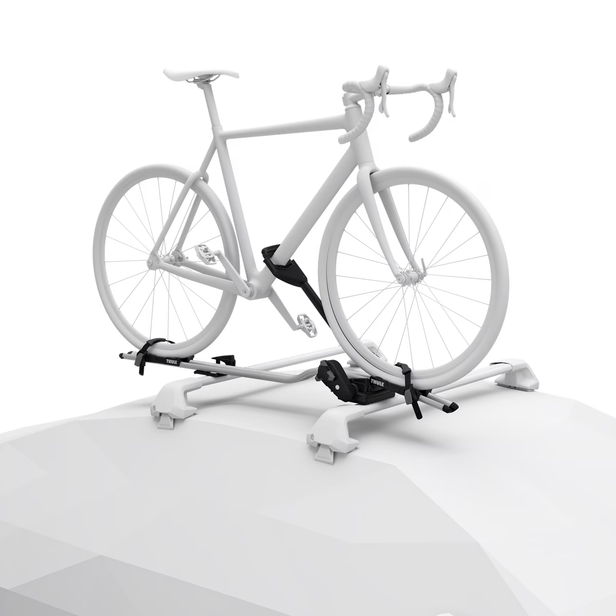 THULE - ProRide 598 Aluminium Roof Mounted Bike Rack / Cycle Carrier ~ Silver (598001)