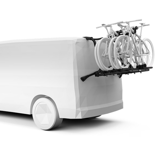 THULE - WanderWay (black) ~ 4 Bike Rack Rear Mounted Cycle Carrier for VW Transporter T6 Van