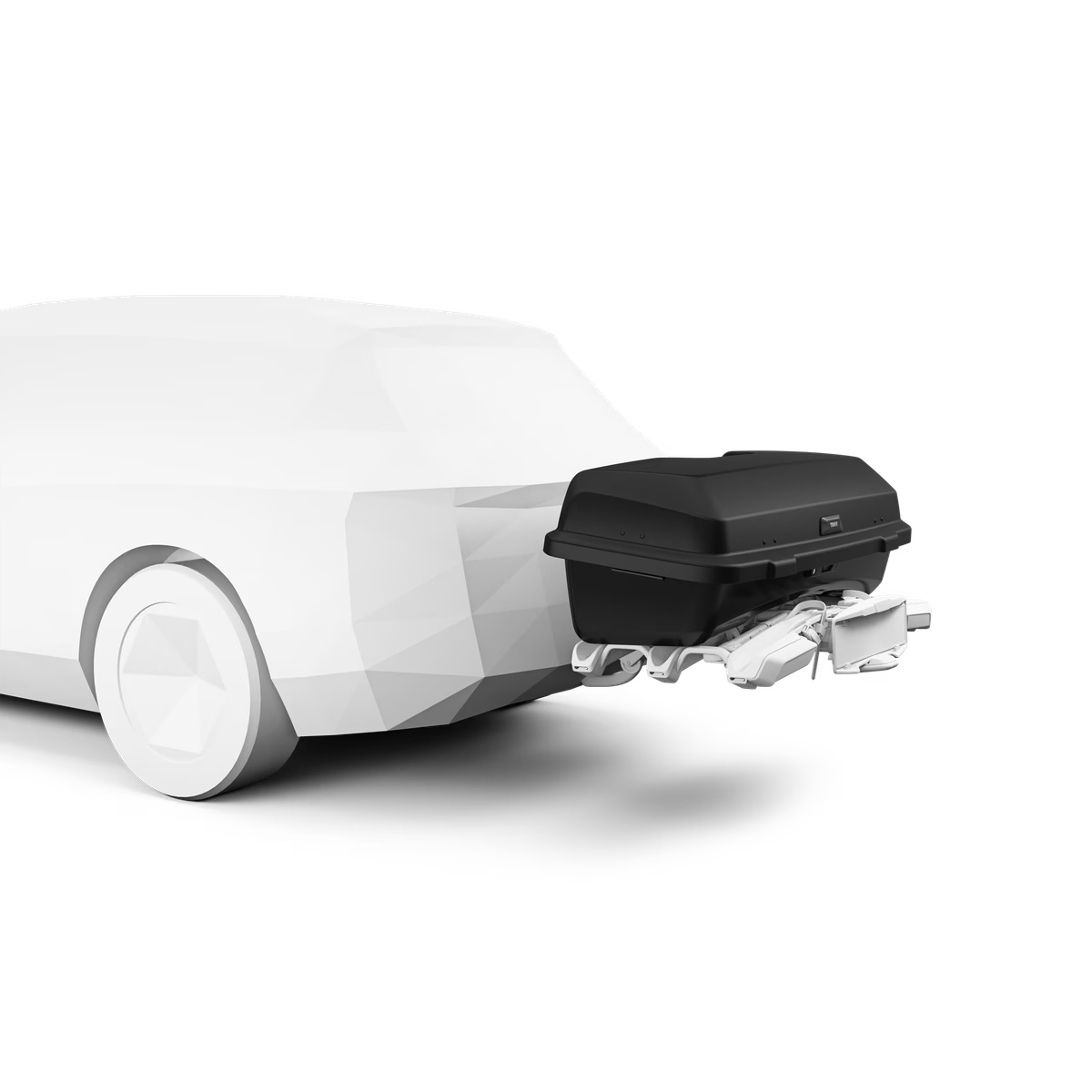 THULE BUNDLE - EasyFold XT 2-bike Cycle Carrier, Carrying Bag, and Santu Cargo Box incl. Adapter Kit