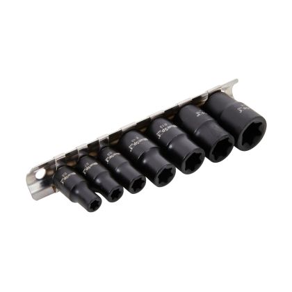 7 PCE 1/4"-3/8" Impact E Torx Sockets