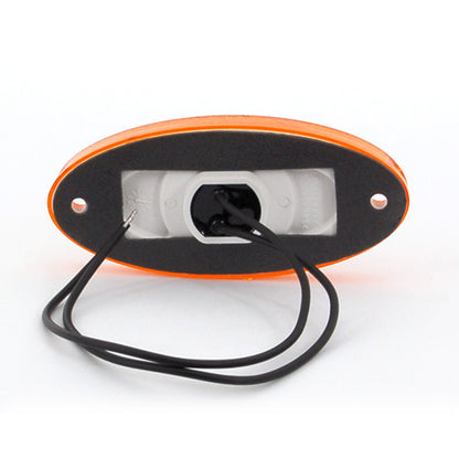 12-24V Slim Line Oval LED Amber Marker Lamp