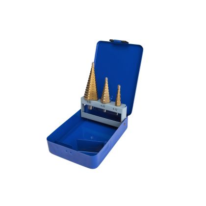 3 PCE HSS Step Drill Set