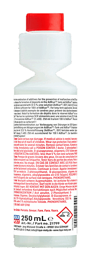 DEF Anti Crystal Additive Concen­trate