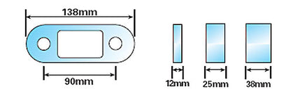 Towball Spacer Block 1″ 25mm