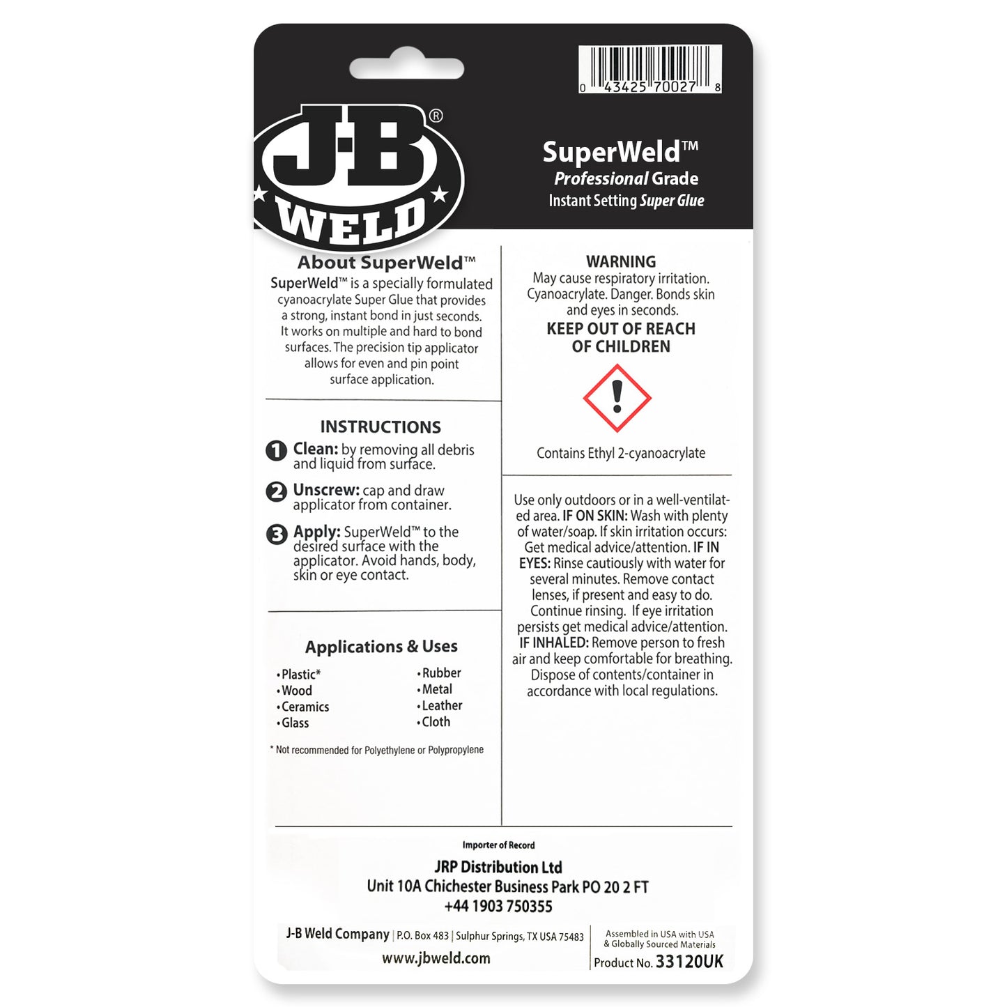 SuperWeld Brushable