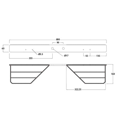 Heavy Duty Double Sided Towstep
