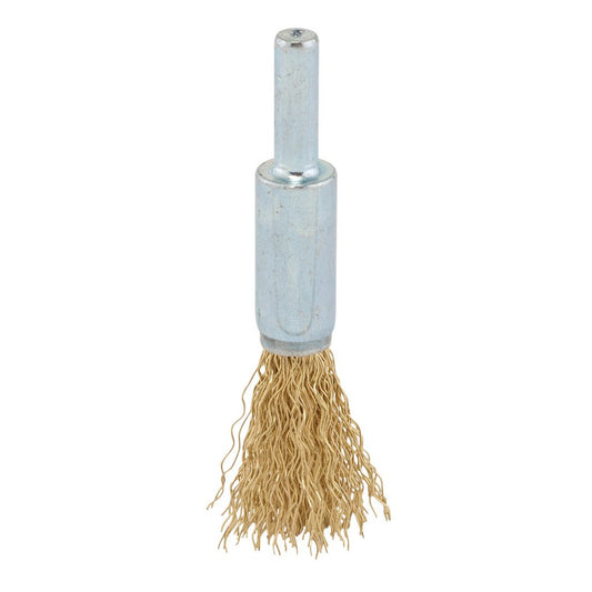 Brassed Steel Crimped Decarb Brush 13mm