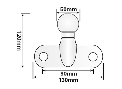 Heavy Duty 50mm Towball