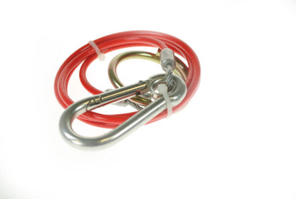 1m x 3mm Red PVC Breakaway Cable