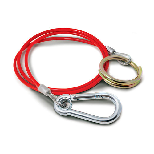 1m x 3mm Red PVC Breakaway Cable
