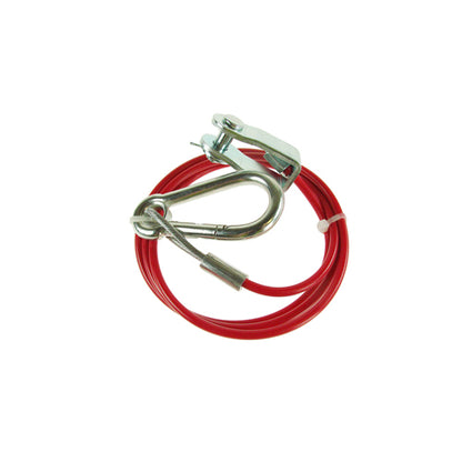 1m x 3mm Red PVC Breakaway Cable
