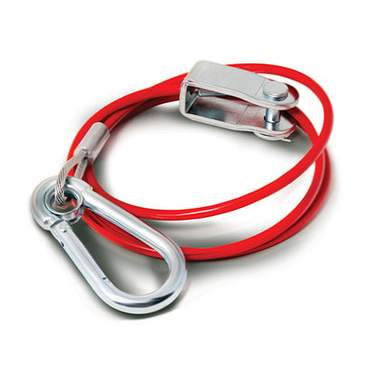 1m x 3mm Red PVC Breakaway Cable