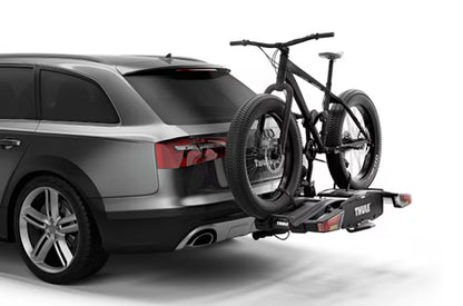 THULE BUNDLE - EasyFold XT 2-bike Cycle Carrier, Carrying Bag, and Santu Cargo Box incl. Adapter Kit