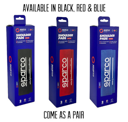 SPARCO - Seat Belt Pads ~ Black, Blue or Red