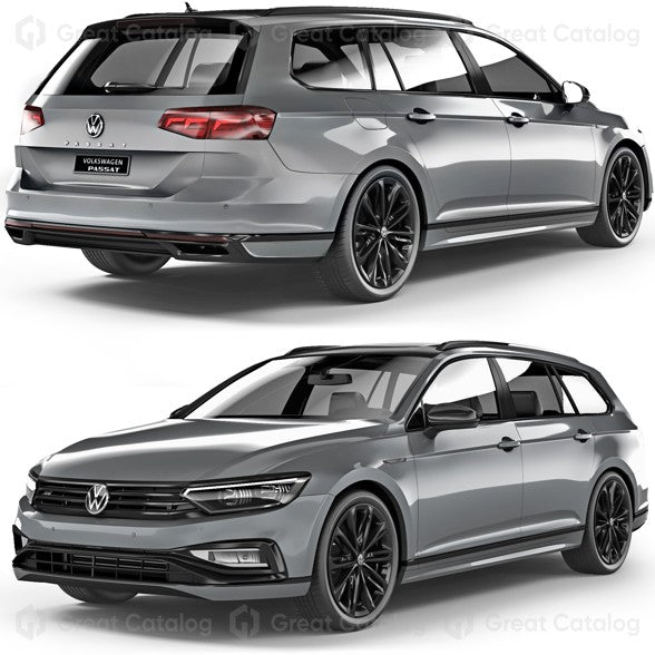 WingBar Edge (silver) Roof Bars | VW Passat Estate | 2015-24 | Flush Rails