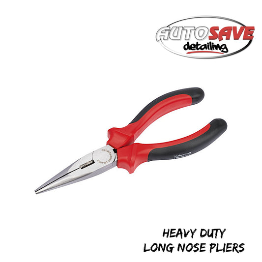 Heavy Duty Long Nose Pliers with Soft Grip Handles, 165mm (67997)