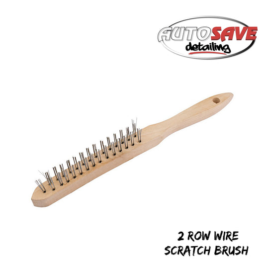 2 Row Wire Scratch Brush (68701)