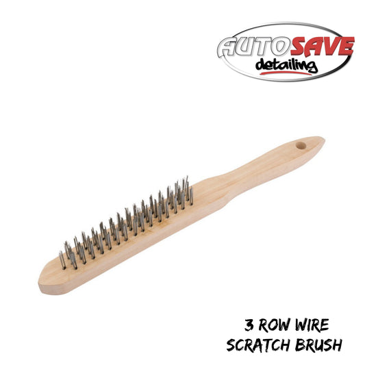 3 Row Wire Scratch Brush (68710)