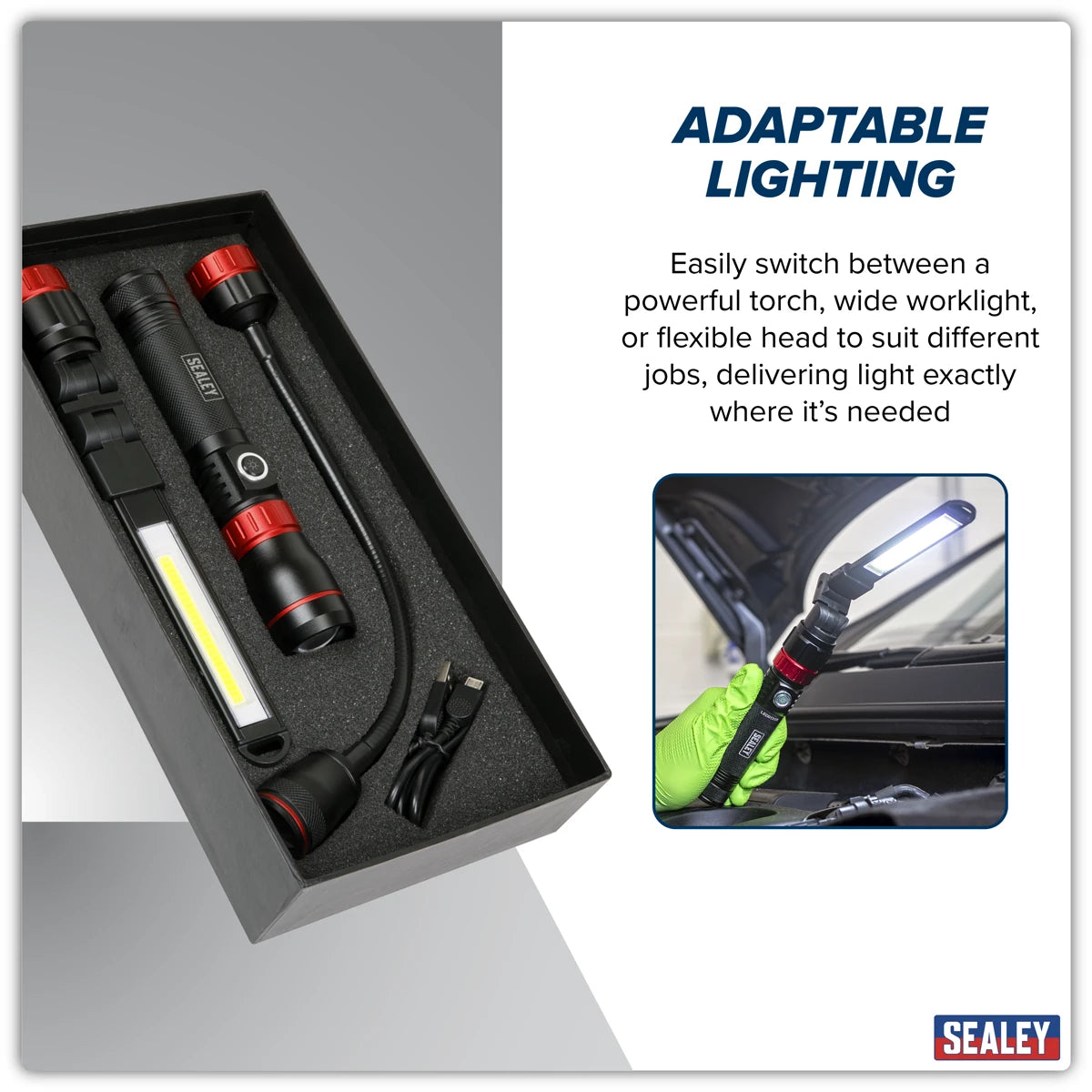 Rechargeable 3-in-1 Inspection Light