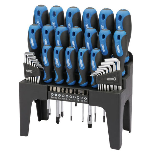 Soft Grip Screwdriver, Hex Key and Bit Set