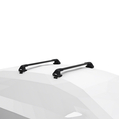 WingBar Edge (black) Roof Bar Set for Hyundai IONIQ 5 5-Dr SUV 2021-26