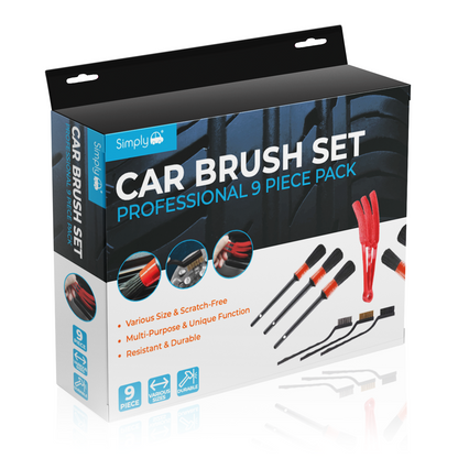 9 Piece Car Brush Set