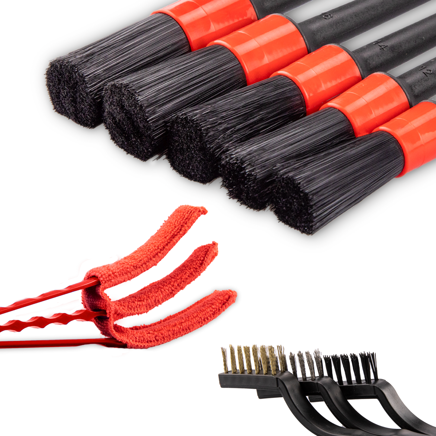 9 Piece Car Brush Set