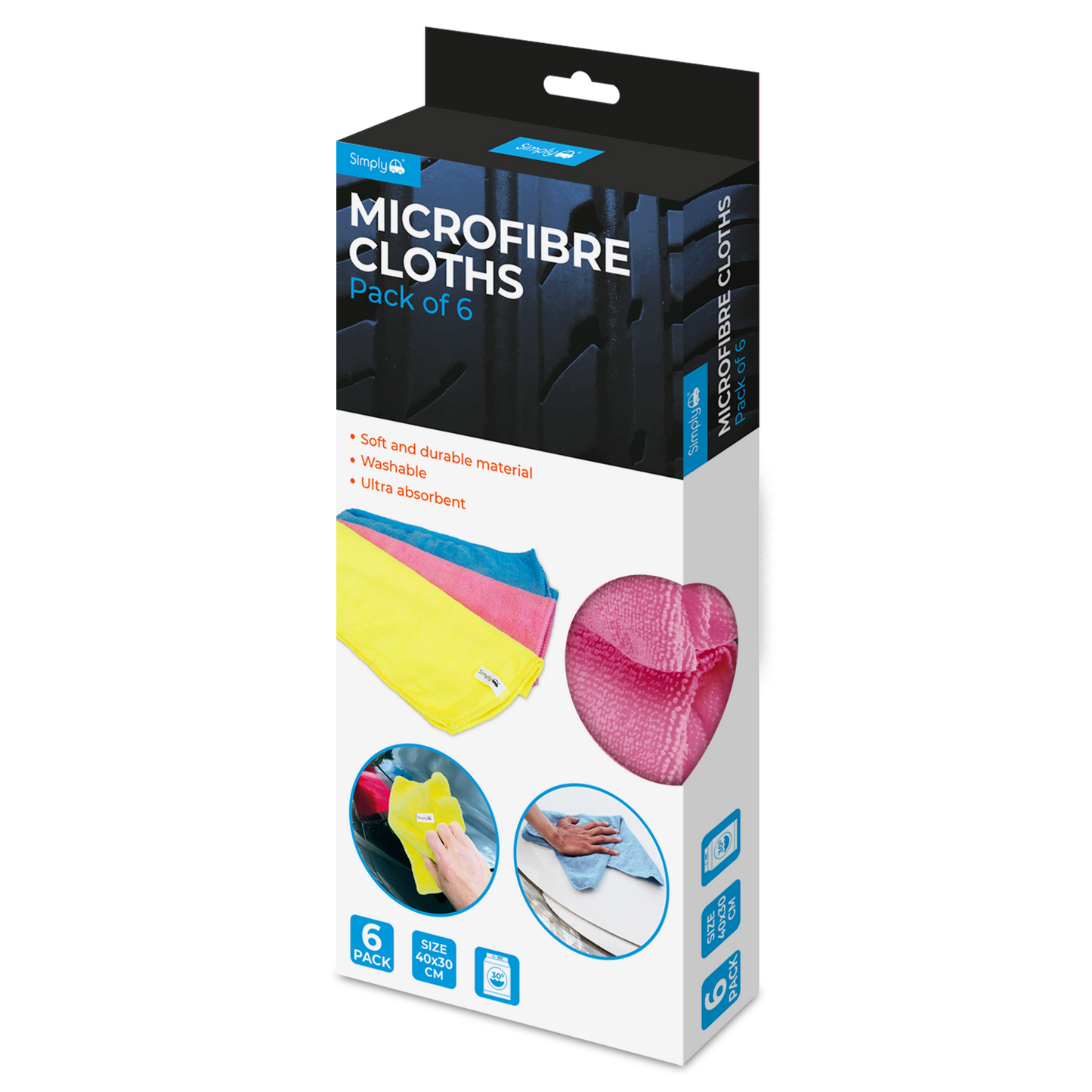 6Pack Microfibre Cloths
