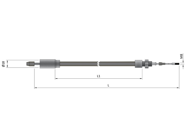 Longlife Detachable Bowden Cable Knott/IWT Brakes