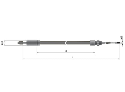 Longlife Detachable Bowden Cable Knott/IWT Brakes