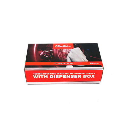180GSM Reusable Detailing Microfibre Towels with Dispenser Box