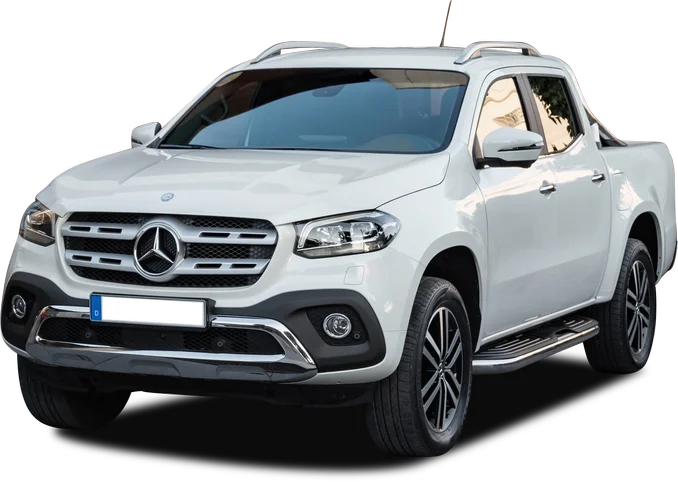 WingBar Edge (black) Roof Bars Mercedes X Class 2018-20 Raised (Open) Rails
