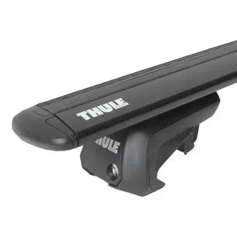THULE - WingBar EVO Black Alu. Roof Bars to fit DACIA SANDERO STEPWAY (2013-20) w/ Open Rails