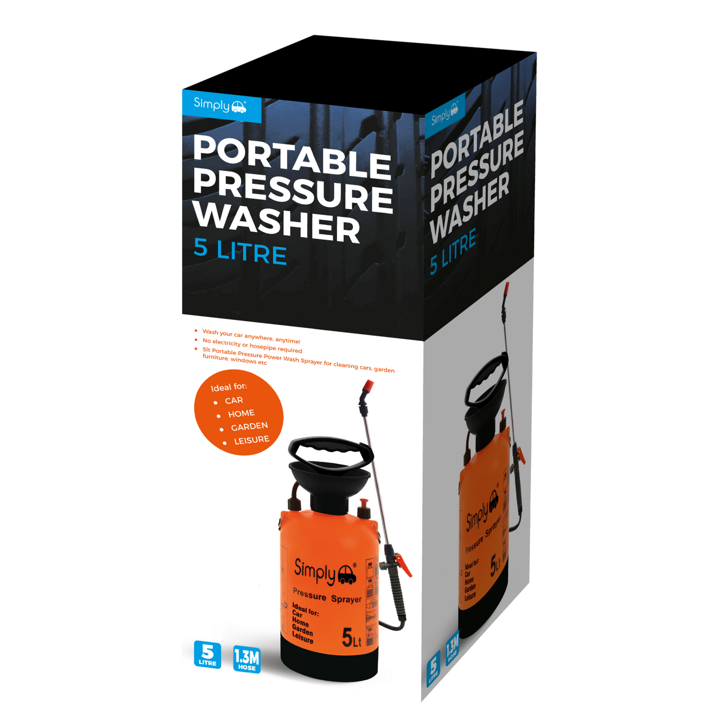 5L Portable Sprayer Pressure Washer
