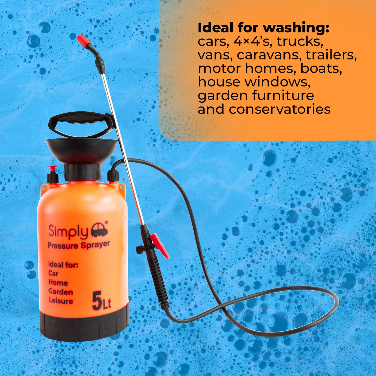 5L Portable Sprayer Pressure Washer