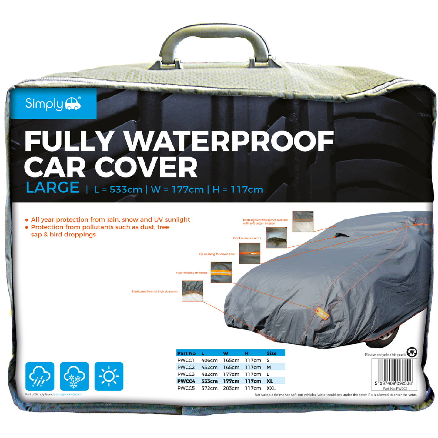 Premium Fully Breathable Car Cover
