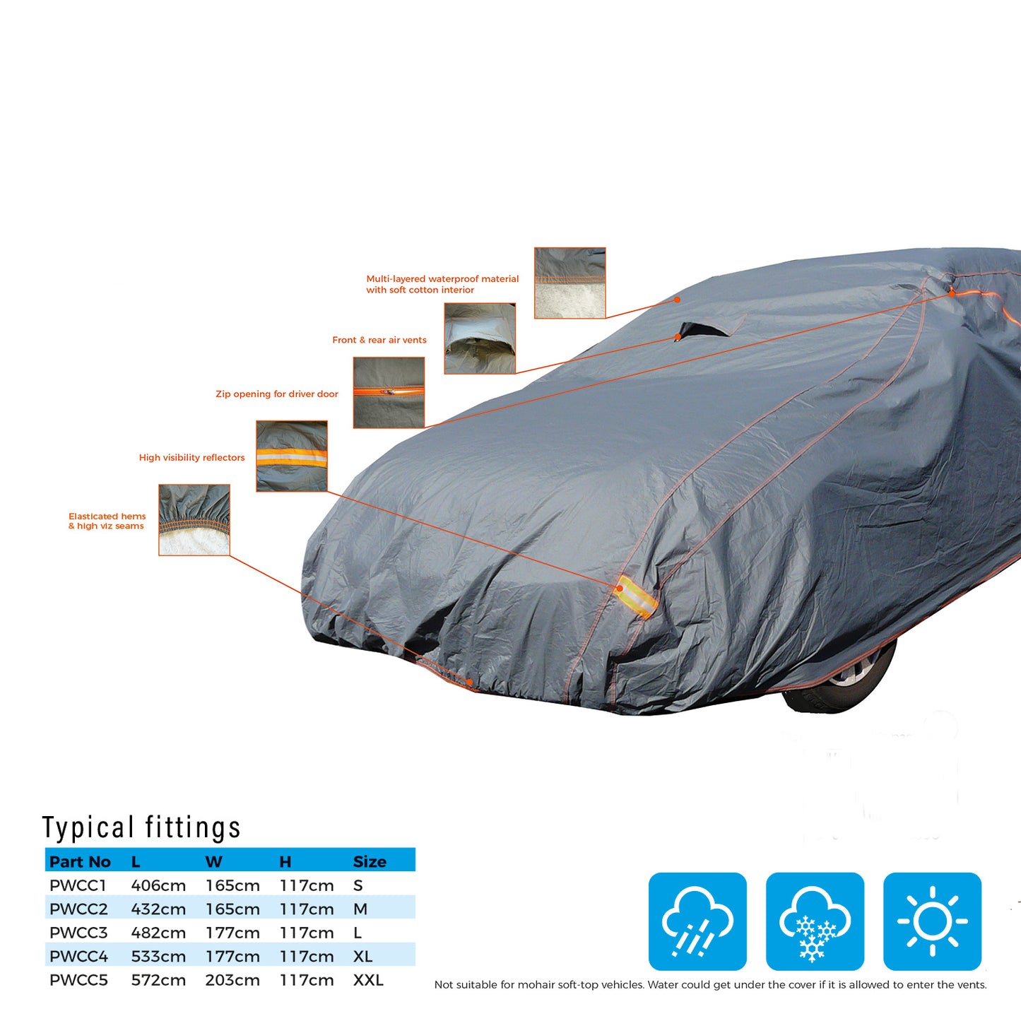 Premium Fully Breathable Car Cover