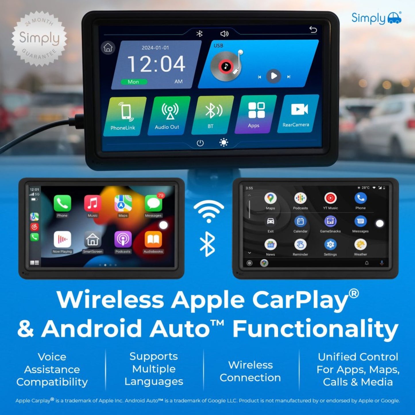 Smart In-Car Display With Rear Camera