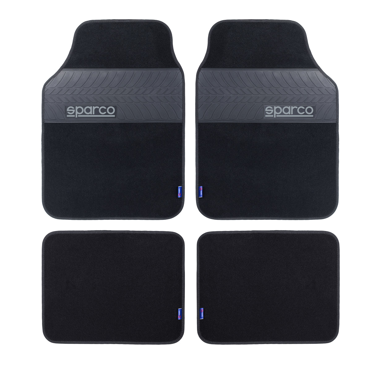 Mat Auto Componets SPARCO - Car Mat Set ~ Black – Autosave Components
