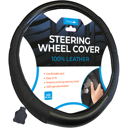 Genuine Leather Steering Wheel Cover