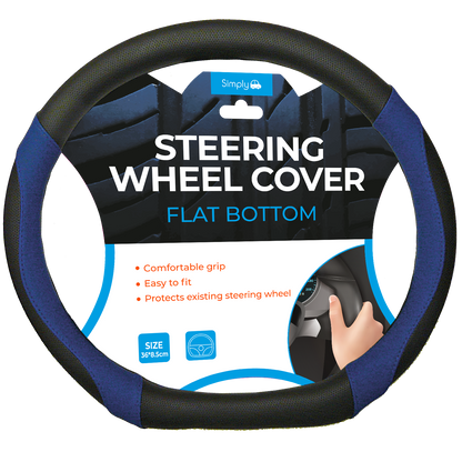 Flat Bottom Steering Wheel Cover