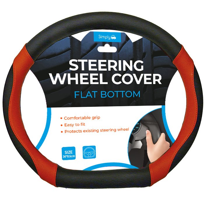 Flat Bottom Steering Wheel Cover