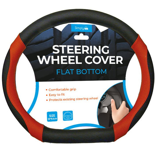 Flat Bottom Steering Wheel Cover