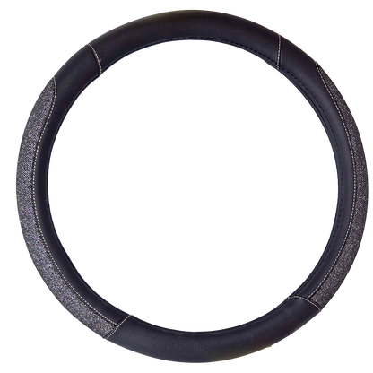 Black Sparkle Steering Wheel Cover